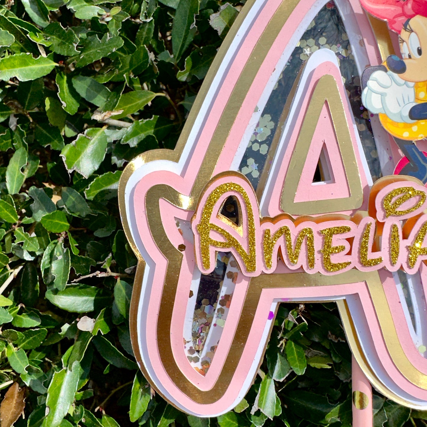 Custom Mickey Letter Topper