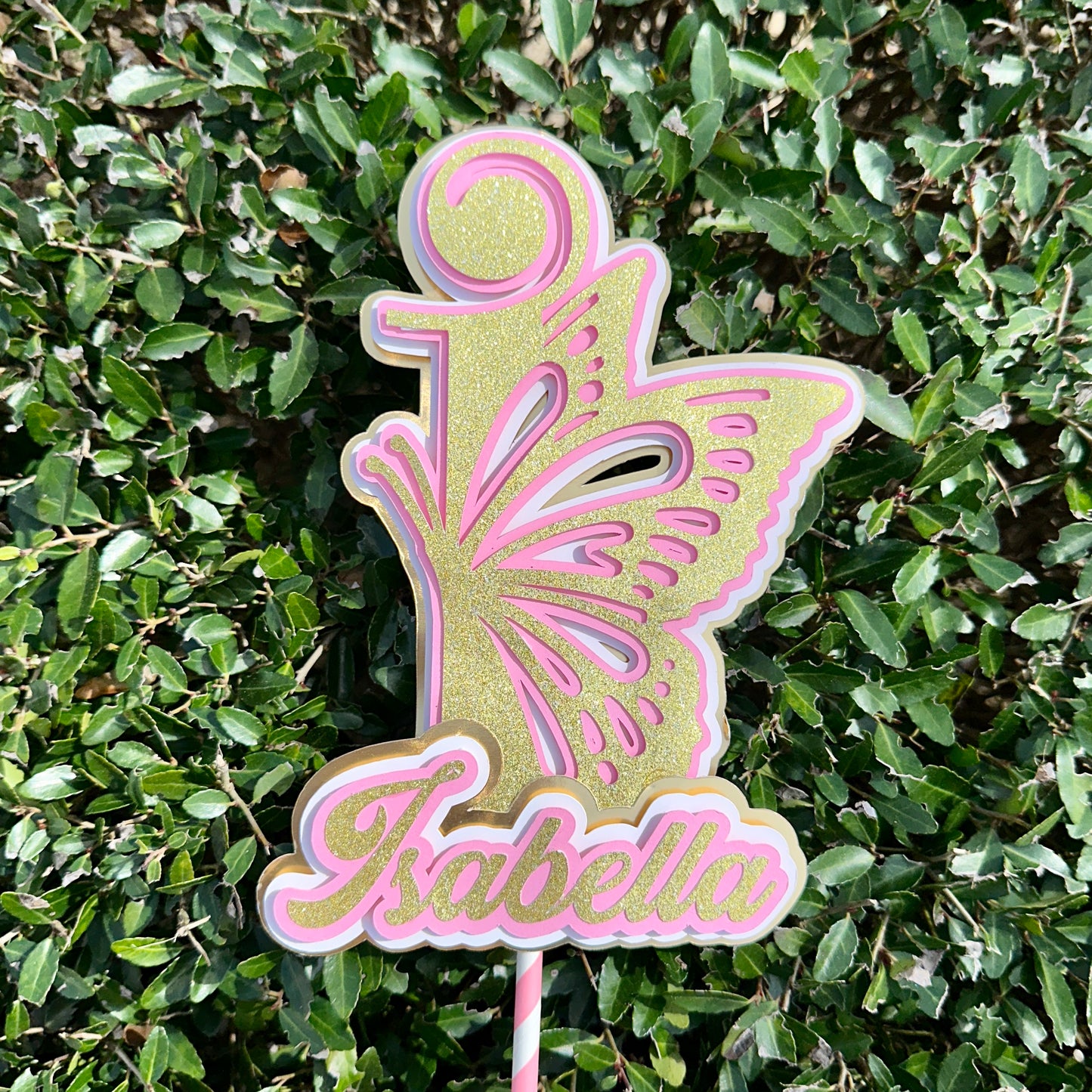 Butterfly Custom Letter Topper