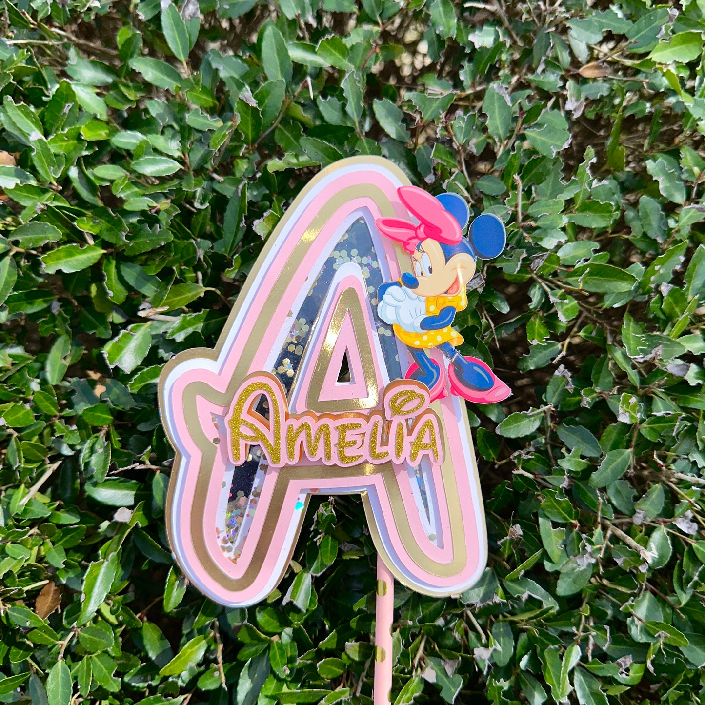 Custom Mickey Letter Topper