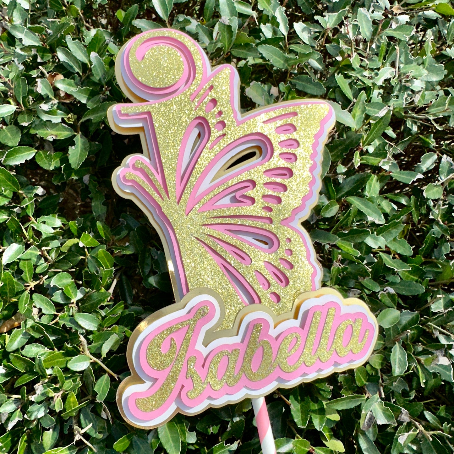 Butterfly Custom Letter Topper