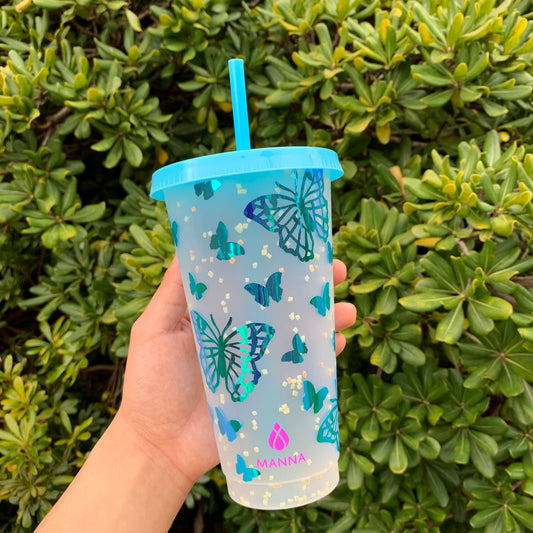 Blue Dreams - Vinyl Customized Cups